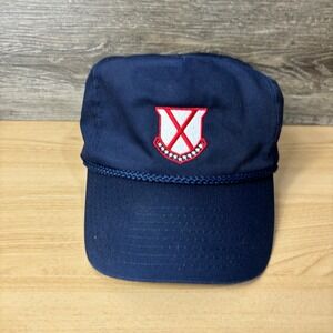 Vintage Old Row Hat Cap Snapback Blue Rope Trucker One Size Adjustable